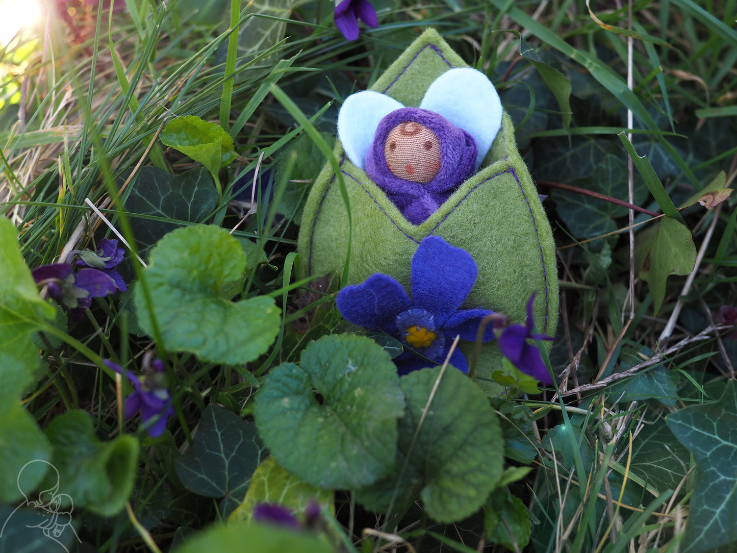Violet flower fairy