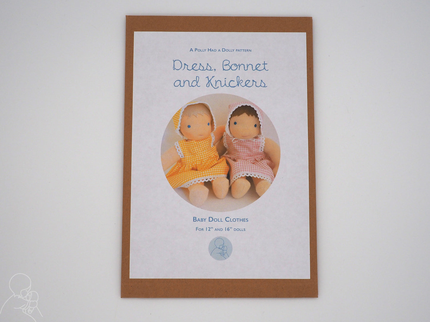Dress, bonnet and knickers - doll clothes paper pattern