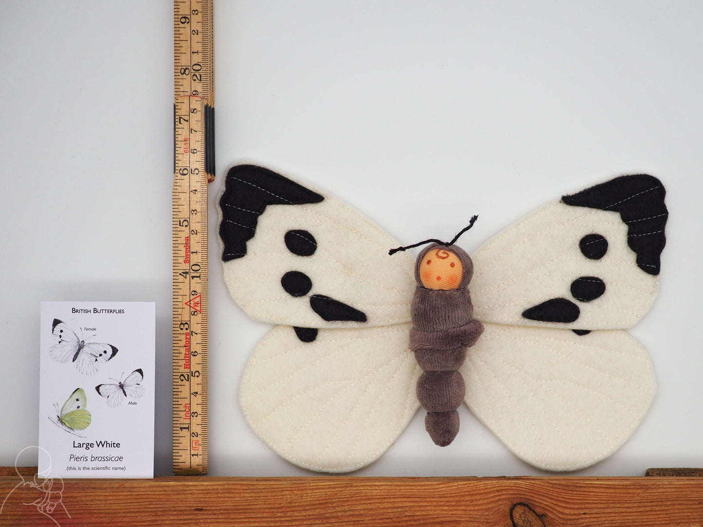 Large White Butterfly Doll