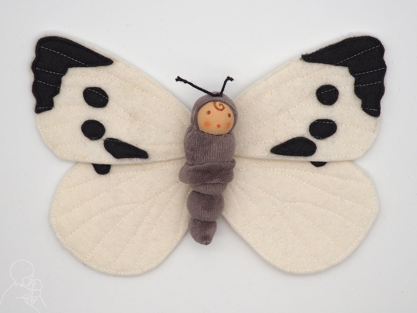 Large White Butterfly Doll