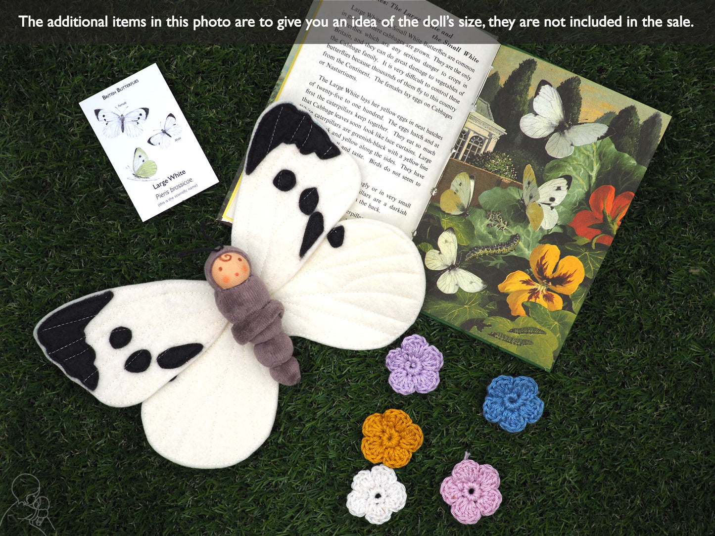 Large White Butterfly Doll