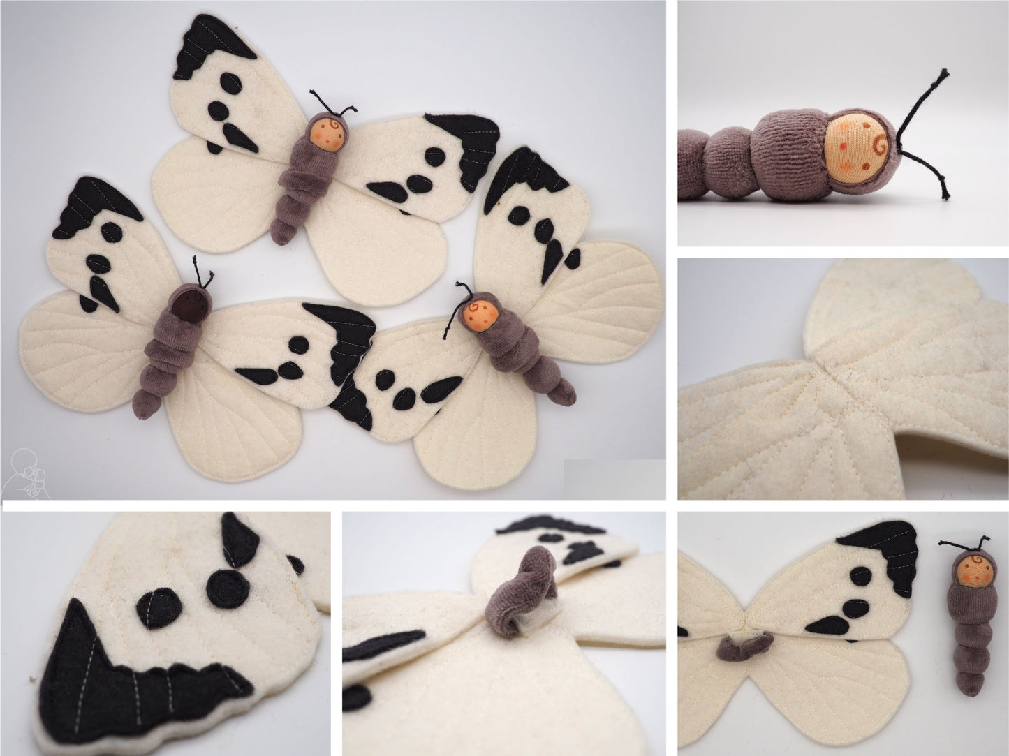 Large White Butterfly Doll
