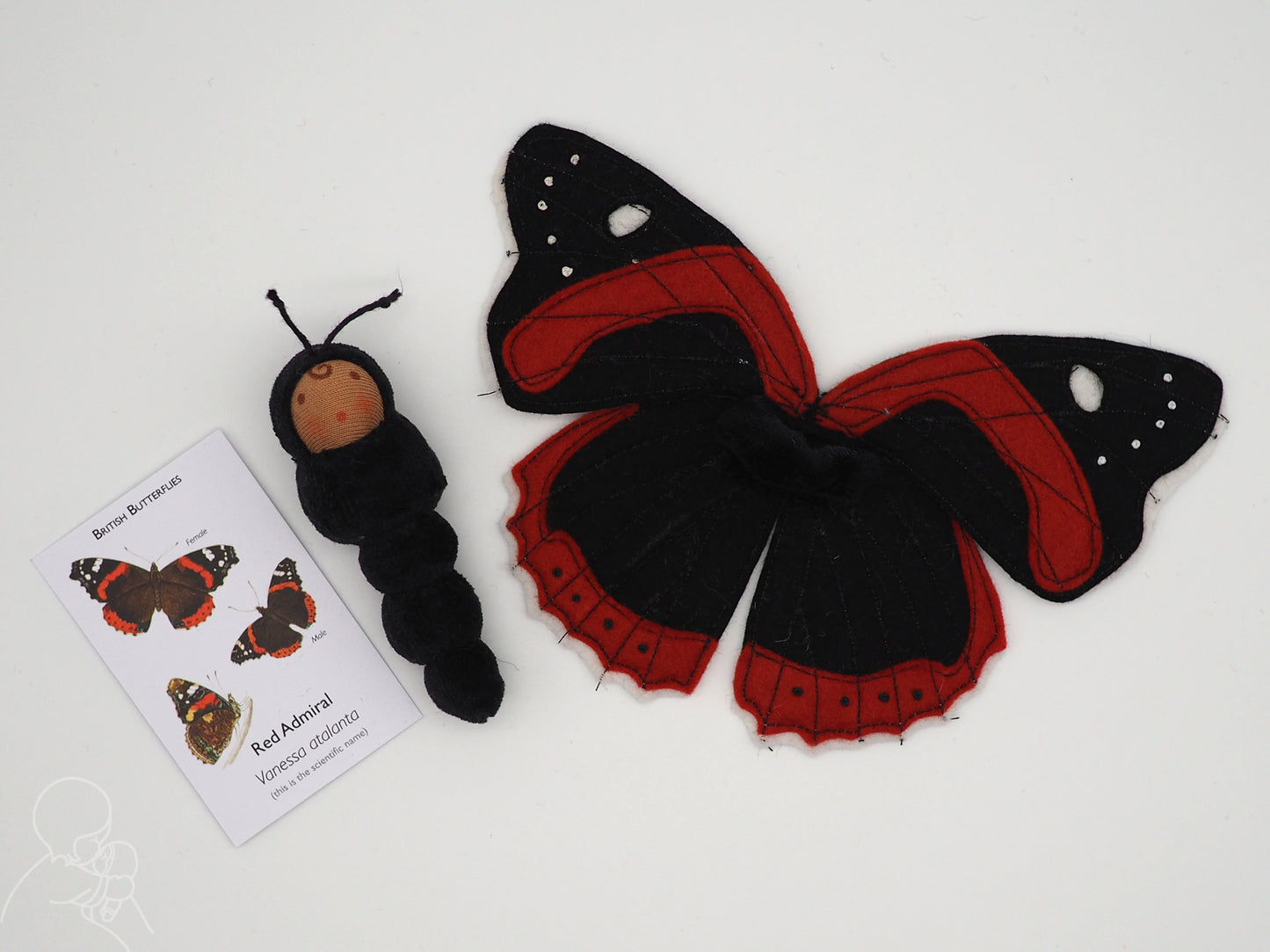 Red Admiral Butterfly Doll