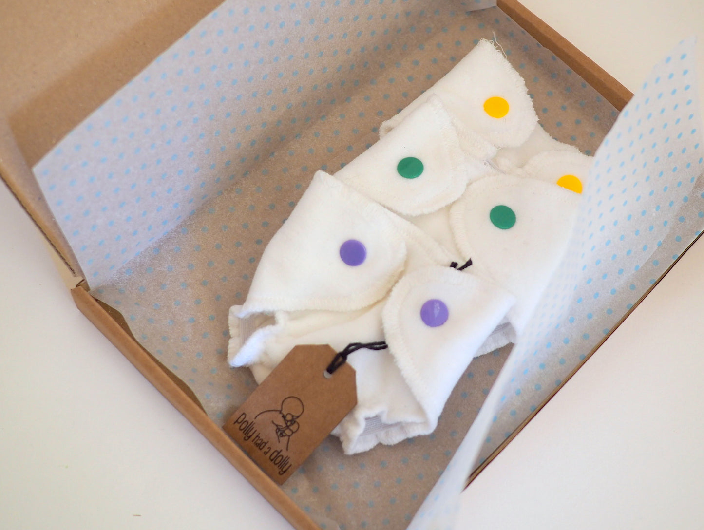 Reusable nappies for my baby doll (set of 3)