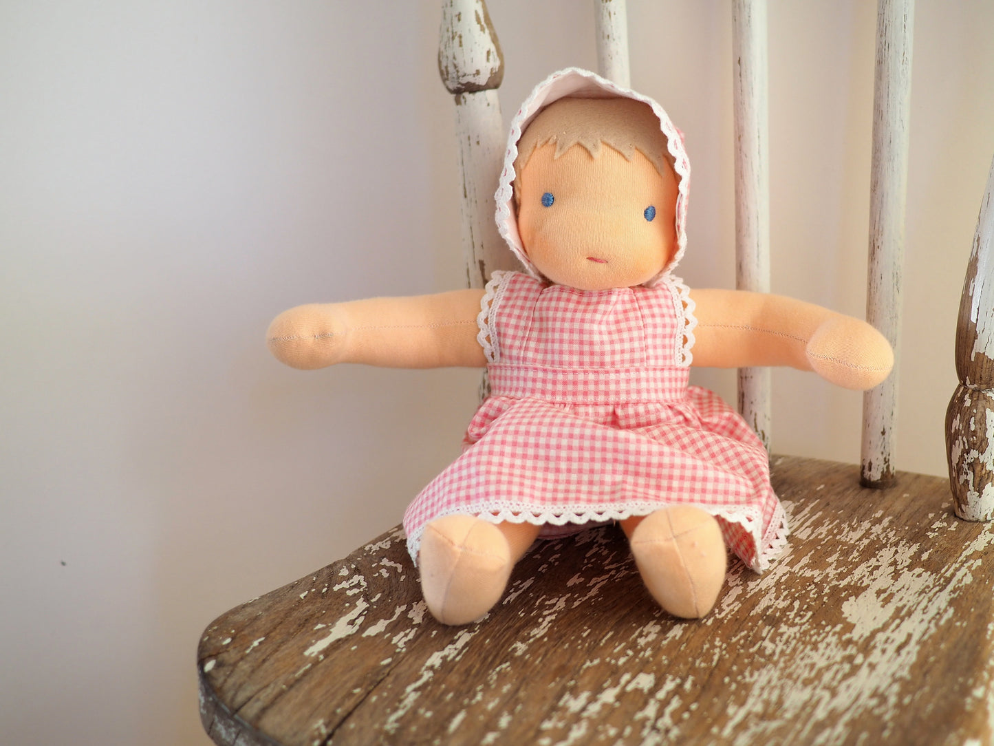 Dress, bonnet and knickers for my baby doll.