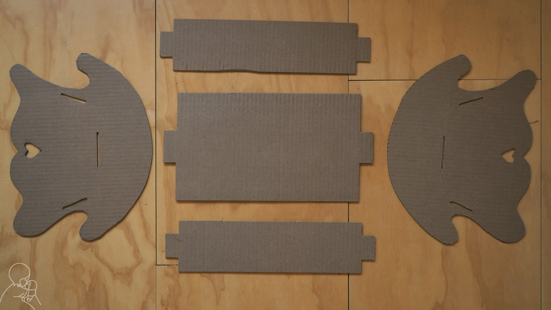 How to: make a doll's cradle from cardboard