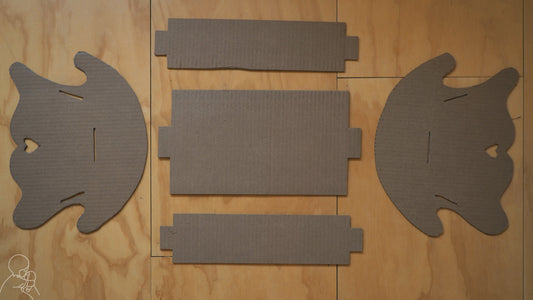 How to: make a doll's cradle from cardboard