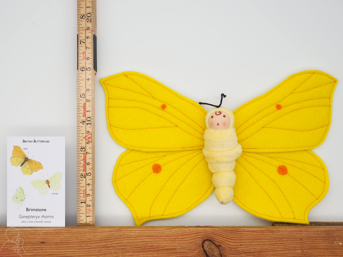Brimstone Butterfly Doll